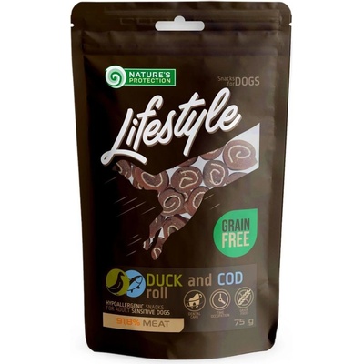 Natures Protection Lifestyle psí rolky s kachnou a treskou 75 g