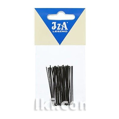Vlásenky do vlasov hladké, farba čierna 4,5 cm, 20 ks