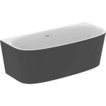 Ideal Standard Atelier Dea свободностояща вана 180x80 см бяло - черно матово, за стенен монтаж, BTW (T9940V3)