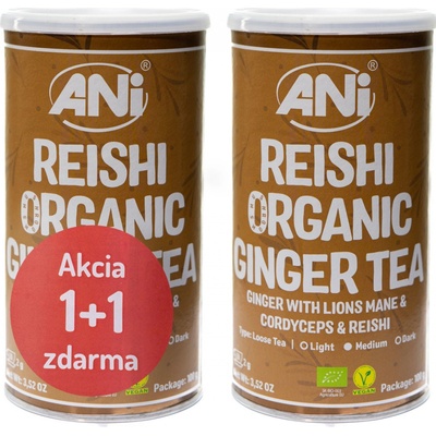 ANi Reishi Zázvorový čaj s Lion’s Mane & Cordyceps 100 g