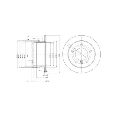 DELPHI Brzdový kotúč BG3235