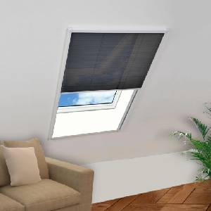 vidaXL Алуминиев плисе комарник за прозорци, 80x100 см (142611)