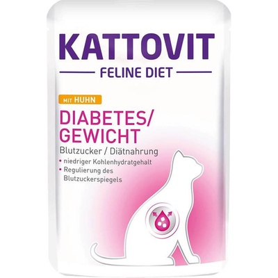 Kattovit Feline Diet Diabetes Chicken 85 g