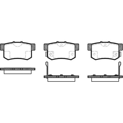 Sada brzdových platničiek kotúčovej brzdy REMSA 0325.02