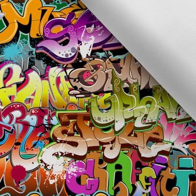 Takoy Látka s potiskem kočárkovina TD/NS city graffiti