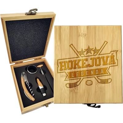 Sablio Dárková sada na víno Hokejová legenda: 147×168×49 mm