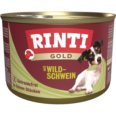 Rinti Gold s jemnými kousky kančího masa 24 x 185 g