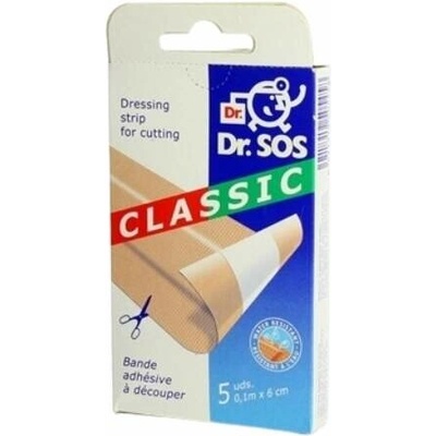 Dr. SOS Classic náplasť pásy vodeodolné 5 ks