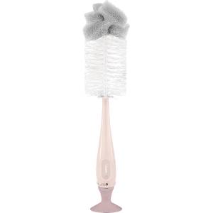 KikkaBoo Четка за шише и биберон 2в1 Pink (31302020079)