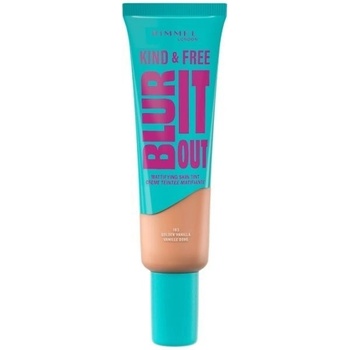 Rimmel London Kind & Free Blur It Out Mattifying Skin Tint ľahký zmatňujúci make-up na zmiešanú a mastnú pleť 163 golden vanilla 30 ml