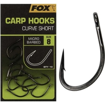 Fox Carp Hooks Curve Shank Short vel.4 10 ks