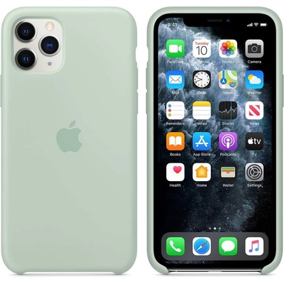 Apple Silicone Case - оригинален силиконов кейс за iPhone 11 Pro (зелен)