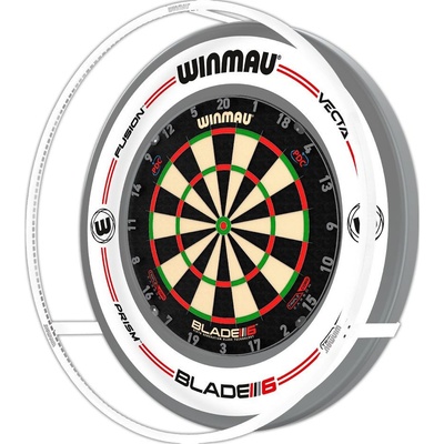 Osvetlenie sisalového terča Winmau Plasma Ice 360, biele