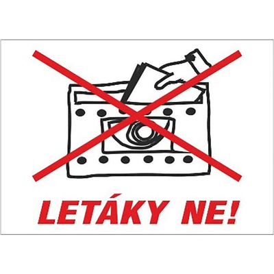 samolepka - LETÁKY NE ! 70x50mm