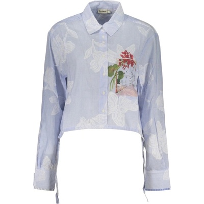 Desigual Дамска риза с дълги ръкави desigual, Размер l, Цвят Синьо (26swcw28_az5029)