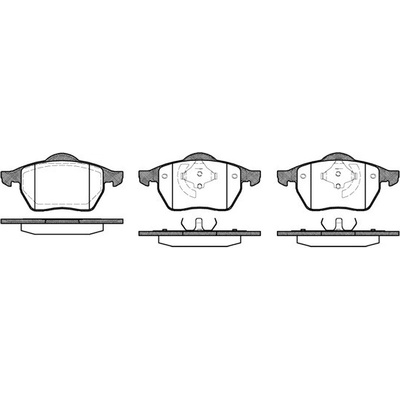 Sada brzdových platničiek kotúčovej brzdy REMSA 0390.01