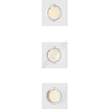 Philips - Комплект 3x вградени осветителни тела PERIDOT 1xGU10/7W/230V бяло (P7280)