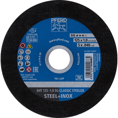 Pferd rezací kotúč 125 x 1,0 mm 61341106