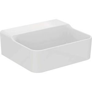 Ideal Standard Conca Ceram - Умивалник за монтаж върху плот 40x35 см, без преливник, без отвор за смесител, бял T387901 (T387901)