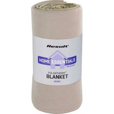 Result Winter Essentials Jemná rychleschnoucí flísová deka s úpravou proti plstnatění Béžová 175x140 RT39