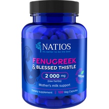 Natios Fenugreek & Blessed Thistle Extract Pískavice 2000 mg 120 kapsúl