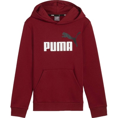 Puma ESS + 2 COL Big Logo Hoodie FL B vínová