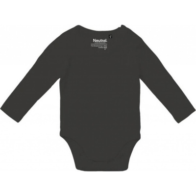 Neutral Dětské body s dlouhým rukávem Uhlová