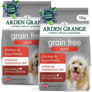 Arden Grange GF Възрастни Пиле & Суперхрани 2 x 12 кг