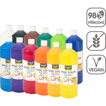 Creall Temperové barvy 12 x 1000 ml mix barev