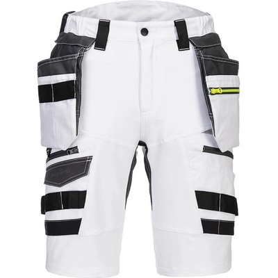 Portwest Бели работни къси панталони DX444 | Еластични работни шорти Portwest (DX444WHR)