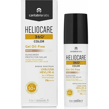 Heliocare 360o Gel Oil-Free Beige SPF50+ 50 ml