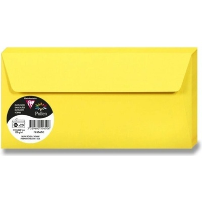 Clairefontaine Barevná obálka DL samolepicí - tm. žlutá - 1 ks - 1330/1055650