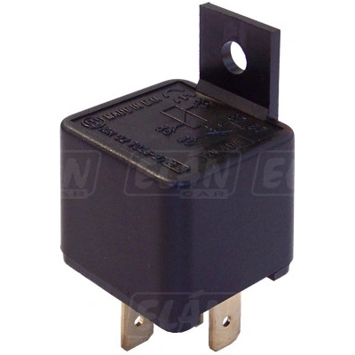 Spínací relé - 12V 40A 5výv. - s úchytem, se zdvojeným výstupem