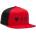 FOX Racing Детска шапка с козирка Fox racing Kid's Absolute Snapback Mesh Hat Cap - Flame Red - размер One Size (904-0672-0211)