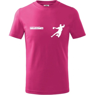 Handball Sport tričko dětské bavlněné Malinová