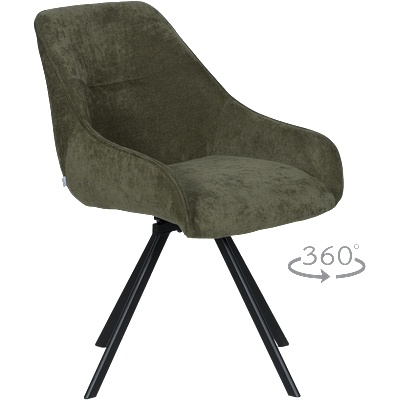 Carmen Трапезен стол marsala - маслено зелен