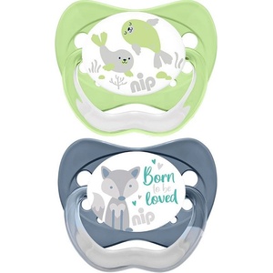 NIP Каучукови залъгалкиNIP - Family, Тюлен и лисица, 0-6 м, 2 броя (34000821310001) - ozone
