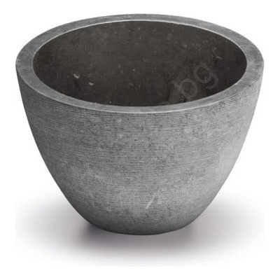 Bathco 00374 - Вградена мивка за плот MIRAGE Ø 40 см, цвят камък/сив (BO0020)