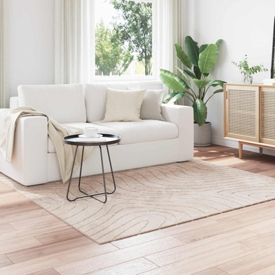 vidaXL Килими за помещение PALMERAS Бежово 200 x 200 cm Полиестер (42022643)