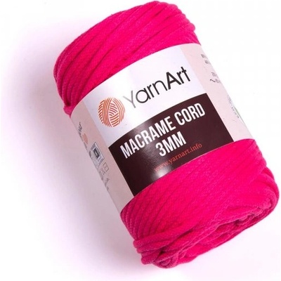 YarnArt Macrame Cord 3mm Barva: Macrame Cord 3mm 803 neonově růžová