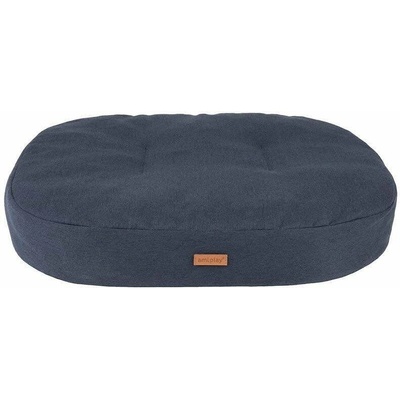 Amiplay Montana M - Меко овално легло за кучета и котки, 61/52/9 см. - черно