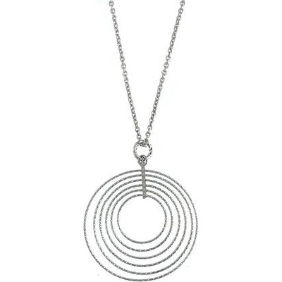 Infinity Silver Stříbrný náhrdelník kroužky SN22157347