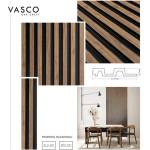 Lamelio Ляв оребрен краен панел Lamelio Vasco, ръчно изработено дъбово покритие 6.2x270 см (ZL2-DC)