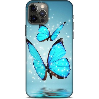 Butterfly silikonové kryty pro Apple iPhone 14 Pro Max Barva: Modrá