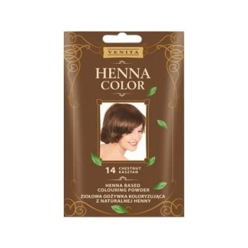 Venita Henna Color Powder Henna barvící pudr na vlasy 14 Chestnut 25 g
