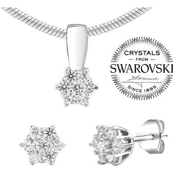 Stříbrný set šperků se Swarovski Zirconia JJJS2338