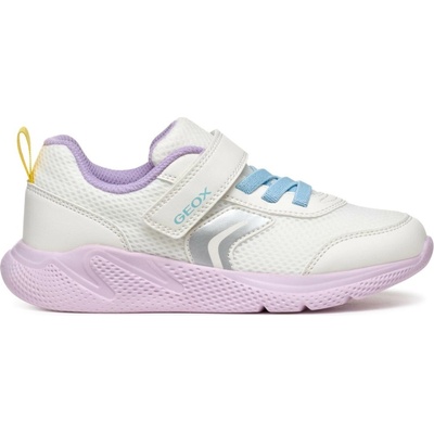 Geox dievčenská vychádzková obuv J SPRINTYE G. B biela fialová modrá