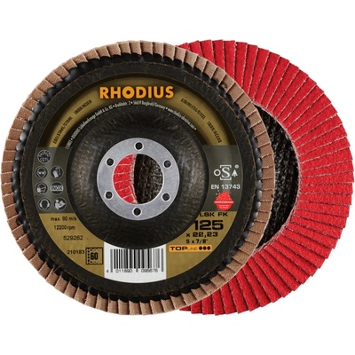 RHODIUS Lamelový brusný kotouč LSK FK 125 x 22,23 TOPline 210183