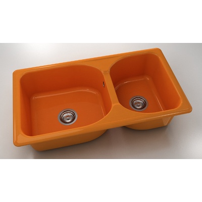 FAT Mивка Classic 213, Polymer marble, 16 Оранж, с включен сифон