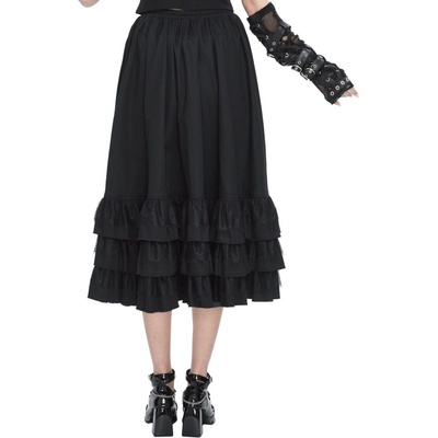 Devil Fashion sukňa čierna